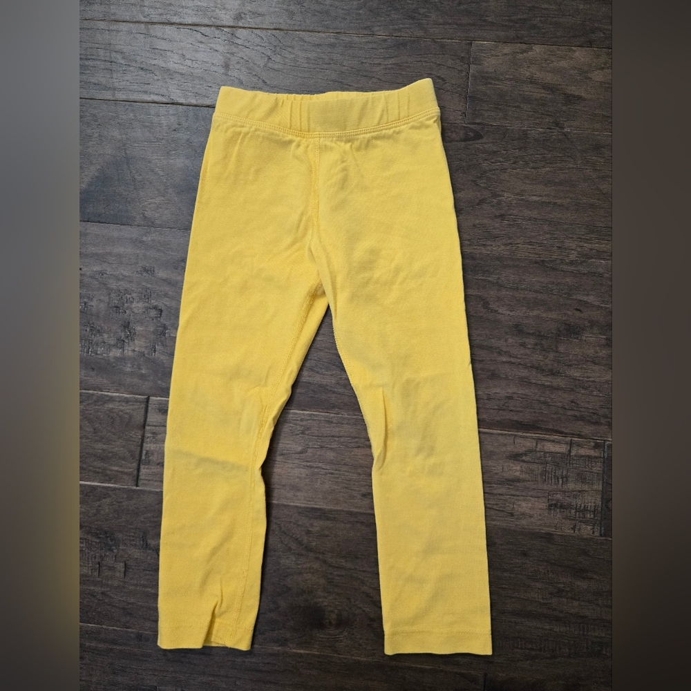 Yellow Kids Leggings - Soft Elastic Waist